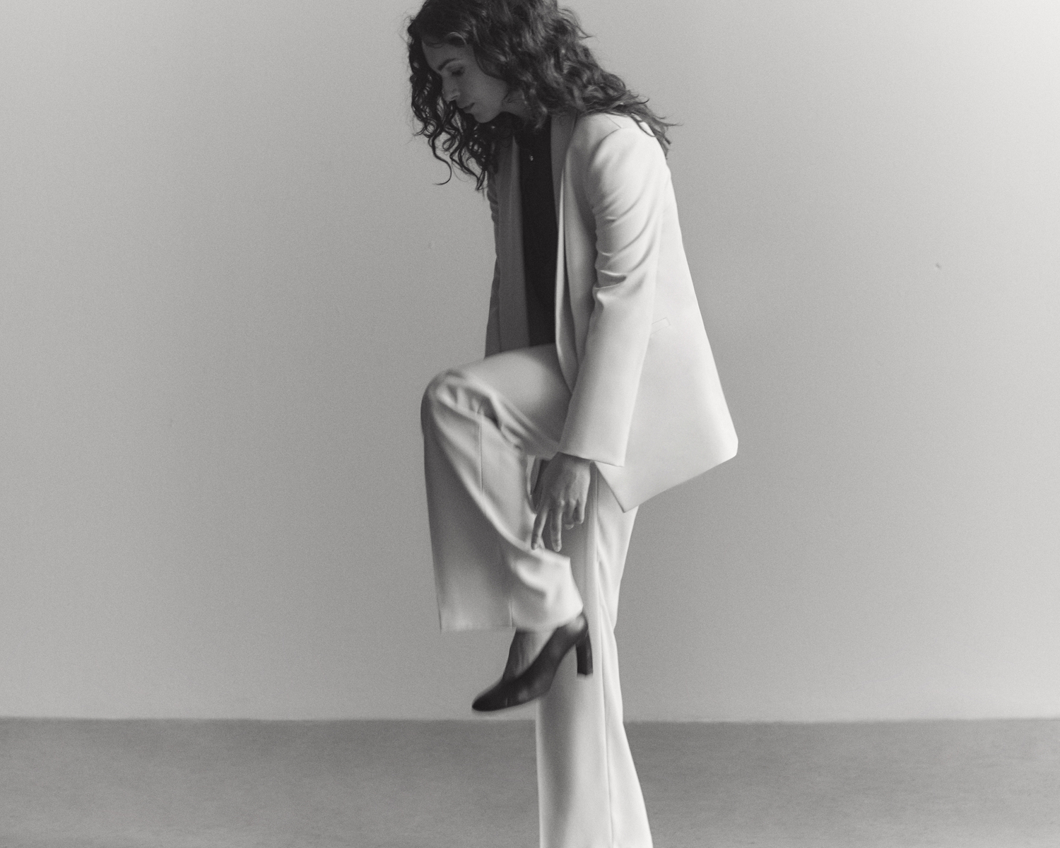 Жакет из легкого кади молочный