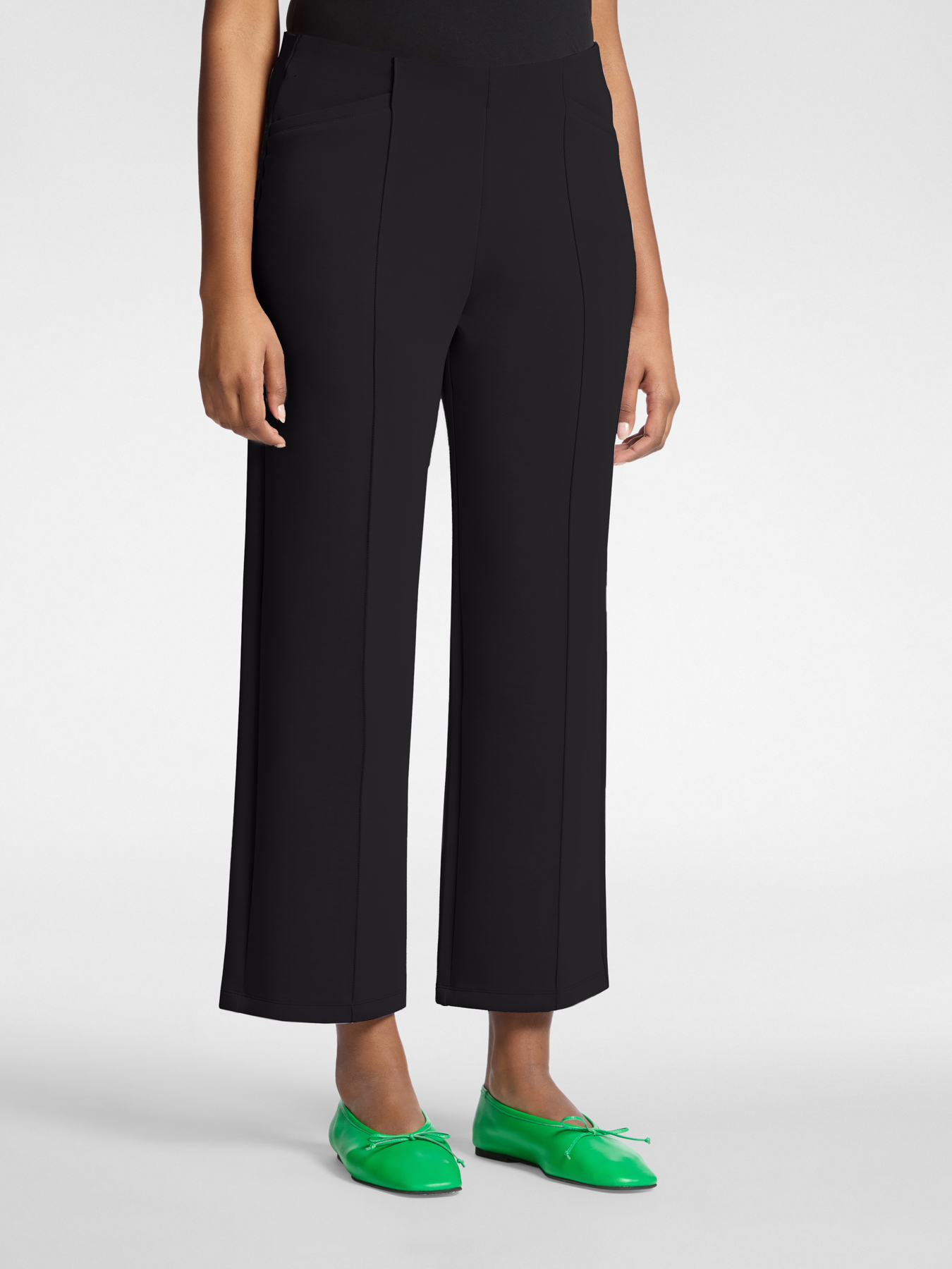 Укороченные брюки из скубы