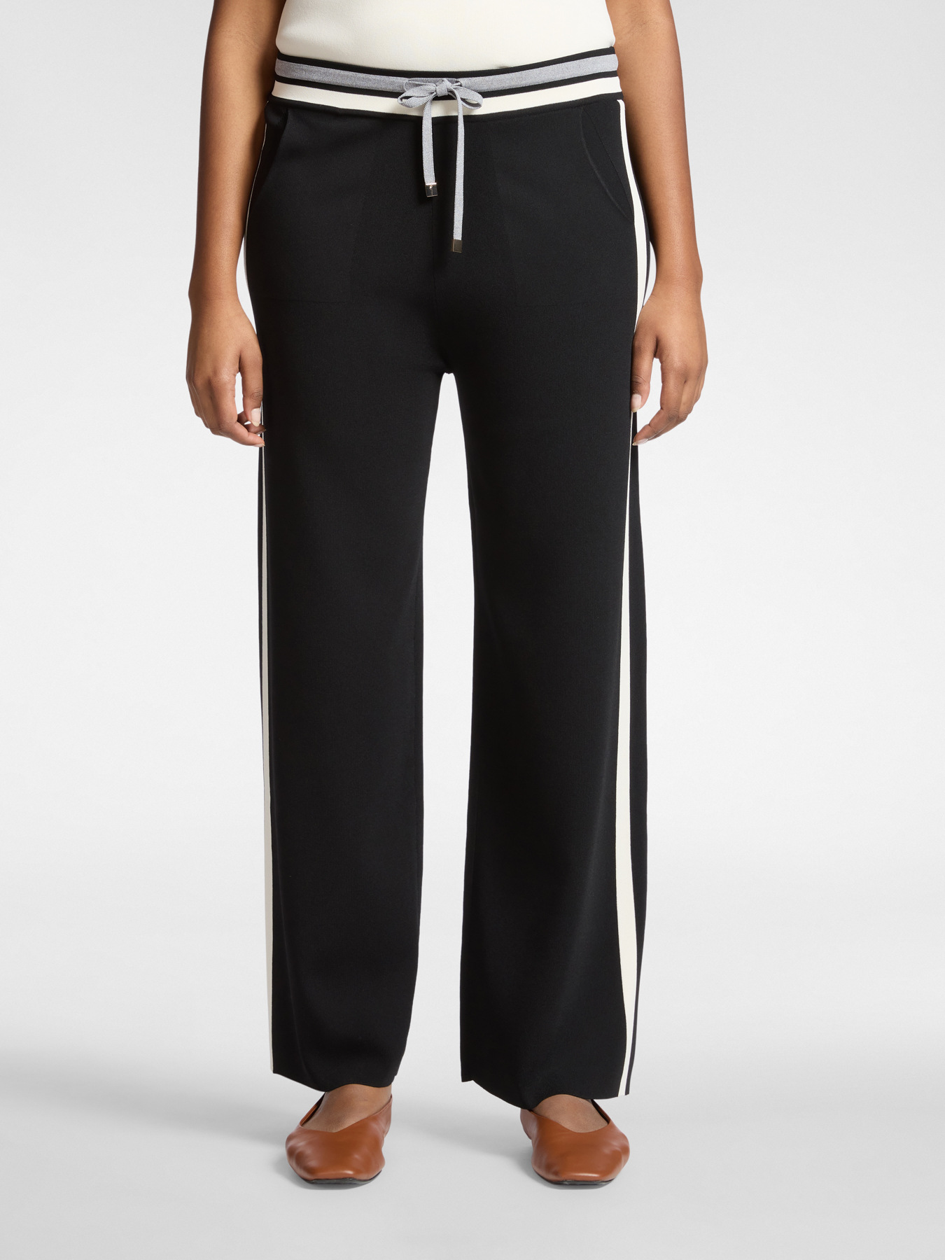 Кардиган на молнии черный и белый Elena Mirò