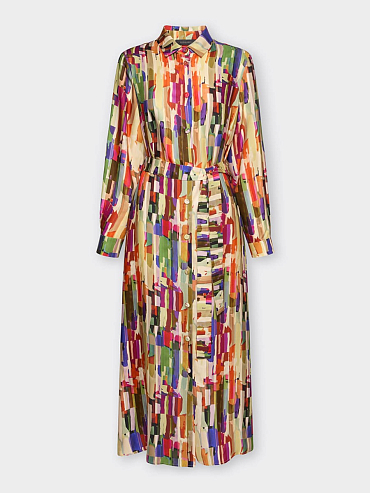 Платье-рубашка из эко-твила