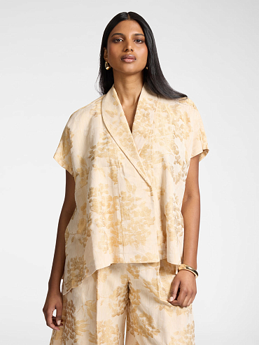 Блузка из жаккардовой ткани