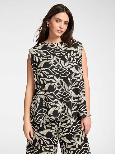 Топ из хлопкового муслина