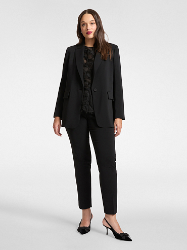 Брюки из эластичного кади