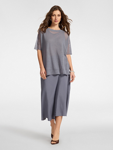 Юбка с запахом из тенселя